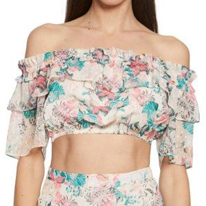 WALTER BAKER Sienna Floral Crop Top Medium